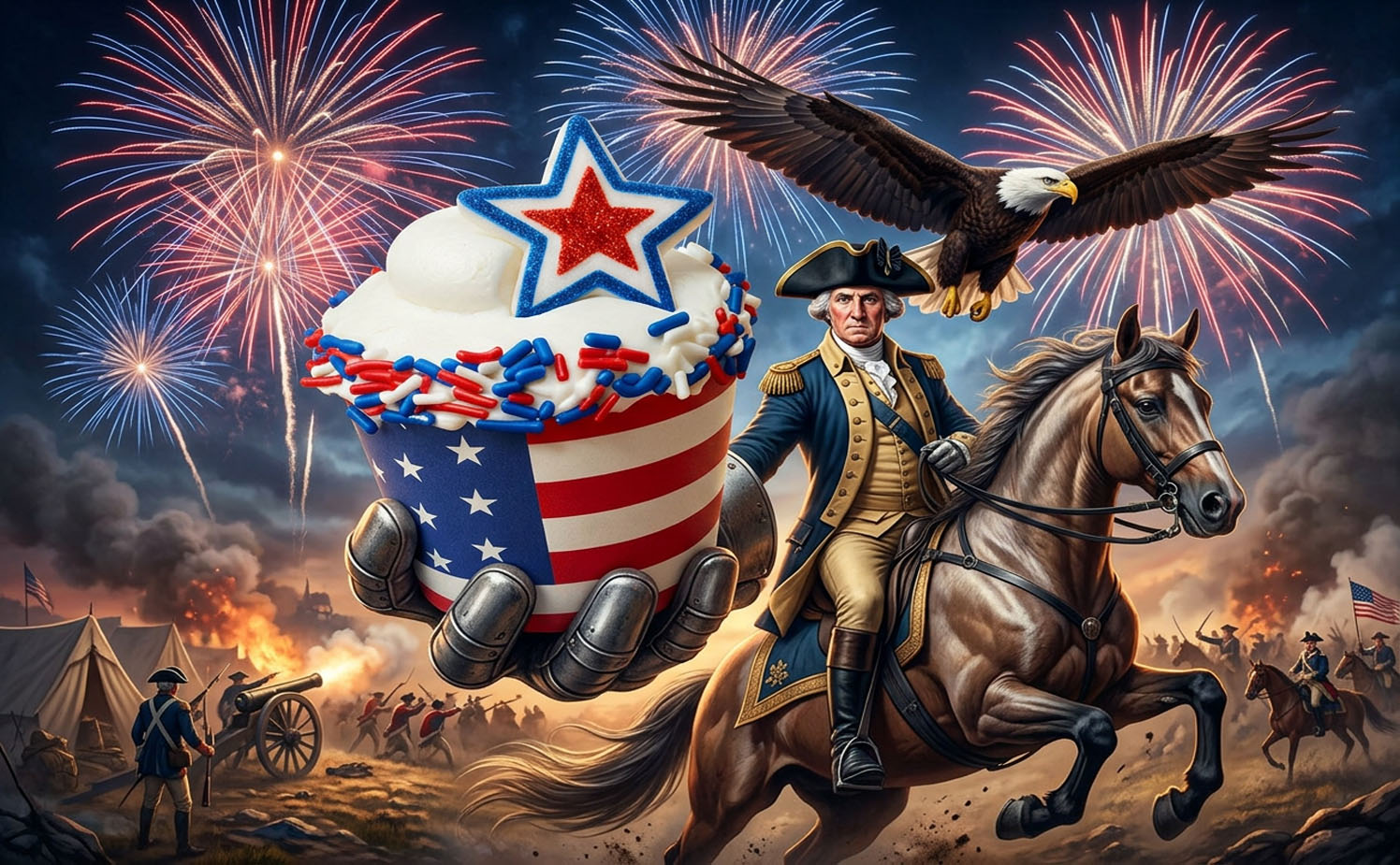 Star-Spangled Cake Batter - Cupcake of the Month